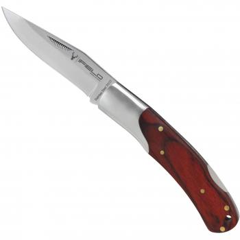 iFIELD Navaja Camper EL29020, con Mango Stamina roja, Hoja de 7,8 cms de Acero INOX 3Cr13, Largo Total de 17,5 cms, en Caja a Color, Herramienta de Camping para Pesca, Caza, Actividad Deportiva
