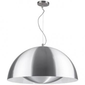 Lámpara de Suspensión Ray, Metal, Plata, 24x24x150 cm