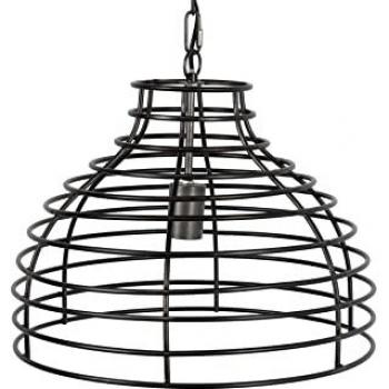 Lámpara de Techo Versátil de Metal Negro 43x43x32 cm