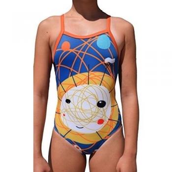 Swimgo Sun Design Bañador de Entrenamiento, diseño de Sol, XS-26 7-8 años