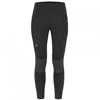 Leggings Largos Fjällräven Abisko Trekking Pro Negro Gris Oscuro Mujer - XXS