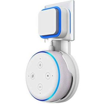 Cozycase Soporte para Dot (3ra generación) Altavoz Inteligente, Cable Perfectamente recogido sin Tornillos, Soporte en cocinas, baño y Dormitorio -Blanco