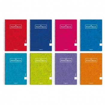 CUADERNO TAPA CONTRACOLADA UNICLASIC FOLIO 80 HOJAS 90GR. 4X4 COLORES SURTIDOS PAPYRUS 88441099