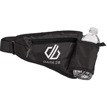 Dare 2b Vite III W/Belt Includes Water Bottle Reflective Detail Headphone Port Rucksac Mochilas, Unisex Adulto, Negro/Blanco, SGL
