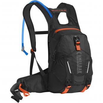 CamelBak Skyline 10 LR – Mochila de hidratación, Color Black/Laser Orange, tamaño Talla única