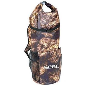 SEAC Seal Mochilla Pesca submarina, Bolsa estanca para Aletas y Otro Material de Freediving y Buceo, Adultos Unisex, Camo