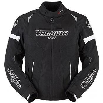Furygan 6287 textil Chaqueta Spark, Blanco y Negro