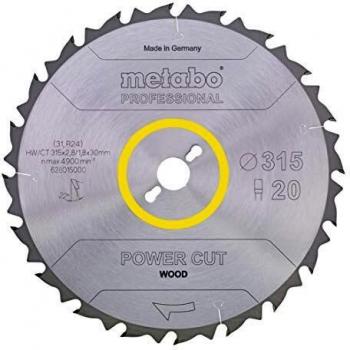 Metabo Hoja de sierra Power Cut Wood - Professional, 350x30, D22 DP 22° (628017000)