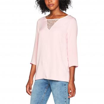 VILA CLOTHES Visommi 3/4 Sleeve Lace TOP-FAV, Camisa Manga Larga para Mujer, Rosa