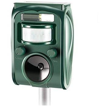 zonpor Repelente Gatos, Repelente Ultrasónico de para Uso al Aire Libre, Ahuyentador para gatos, Ristente al Agua, Animales, Ratones, Perroas, Gatos, pájaros