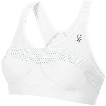 Thuasne Women's X-Back Sports Bra - Strong Support for High-Impact Activities - Adjustable Padded Straps - White