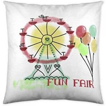 COOL KIDS Funda cojín Reversible Fun Fair 50x50 cm