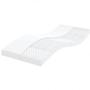 Colchón de espuma blanca 90x220 cm, 7 zonas de dureza, 20 ILD