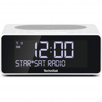Radio Despertador Estéreo DAB+ Technisat DigitRadio 52 - Blanco (DAB+, FM, Función de Repetición de Alarma, Temporizador, Pantalla Regulable, Carga Inalámbrica)