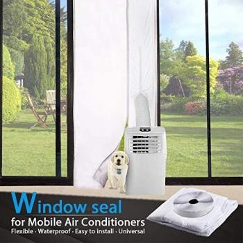 TOPOWN 210x90cm Kit Puerta Aire Acondicionado portatil Cubierta Aislante para Puertas Y Ventanas para Aparatos De Aire Acondicionado Portátiles y Secadoras Aislamiento de Puertas mit Instrucciones