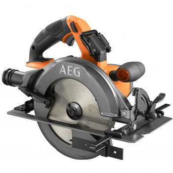 AEG Sierra circular sin escobillas 18V, disco 190mm, capacidad de corte de 65mm a 90º, velocidad de 5.400rpm, compatible con DEK26, suministrada en versión cero