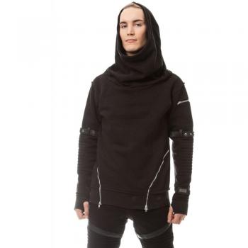 Vixxsin Gothic Voyage Hooded Sweater for Men - Black - Sizes S to XL