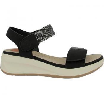 Sandalia sport con cuña DOCTOR CUTILLAS 31612, cierre adhesivo, suela de goma, para señora, color negro