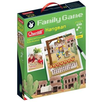 Quercetti Juego del Ahorcado Familiar - Juego de palabras para 2 jugadores, un jugador elige una palabra secreta y el otro intenta adivinarla, recomendado para edades a partir de 6 años