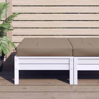 Taupe Oxford Fabric Pallet Cushion 60x60x8 cm