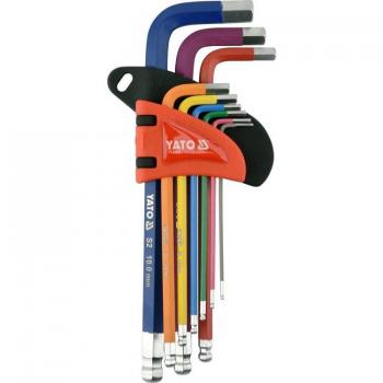 Juego de llaves allen Métrico 9 piezas Yato YT-05632