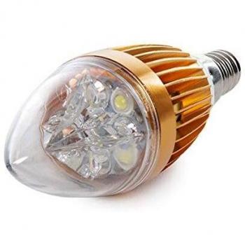 Greenice | Bombilla de LEDs Vela E14 5W 12VAC/Dc 400Lm 30.000H | Blanco Frío