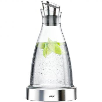Emsa 365831 Botella Refrescador con Pie, Acero Inoxidable