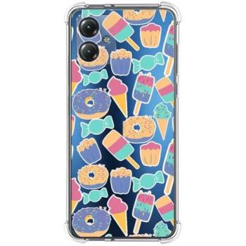 Funda Antigolpes de Silicona para Motorola Moto G54 5G - Diseño Dulces 02 con Dibujos