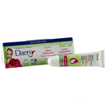 DAEN crema depilatoria facial rosa mosqueta tubo 15 ml