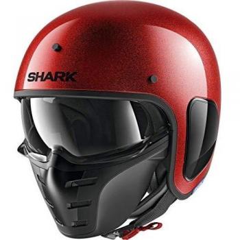 Shark Casco Jet s-drak Glitter Rojo Paillete RRX talla XS