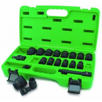 Juego de llaves vaso TOPTUL GCAI2701, 1/2, 17 piezas, medidas de 10 a 32 mm, hexagonal