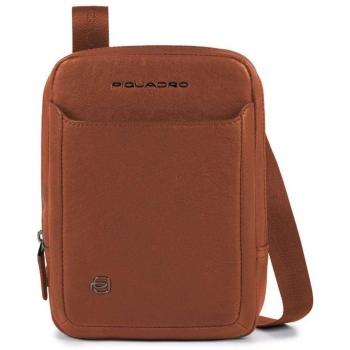 Piquadro Brown Leather Cross Body Bag for Men, Size: ONE SIZE