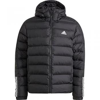 Adidas Itavic Men's Midweight Down Jacket with Hood - Black (Size S)