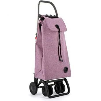 Carro Rolser I-MAX Tweed 4 Ruedas 2 Giratorias Plegable - Malva