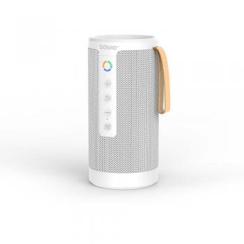 Altavoz Bluetooth Inalámbrico Portátil SAVIO BS-032 Blanco 10W, Estéreo, AUX, SD, TWS (8.50h de batería)
