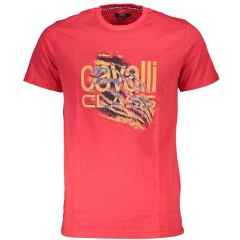 Cavalli Class Red Cotton T-Shirt - XXL