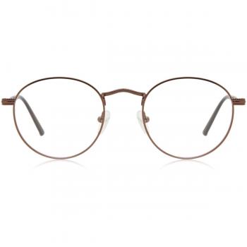 Gafas Anti-Azules Oval Montuta Completa Metálico Marrón Armazones para Hombre - SmartBuy Collection