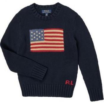 Suéter Unisex Polo Ralph Lauren para Bebé Color Azul Marino - Talla 9M