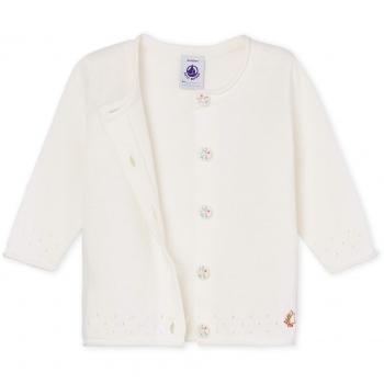 Petit Bateau Basile, Chaqueta Punto para Bebés, Blanco