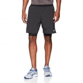 Nike Men's Flex Stride 2-in-1 Running Shorts, Color Black/Black, Talla S