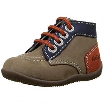 Kickers Bonbon, Botas para Bebés, Gris