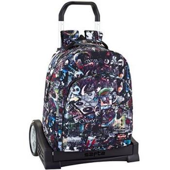Safta Mochila Espalda Ergonómica Blackfit8 Urban Con Carro Safta Evolution