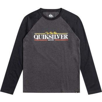 Quiksilver - Camiseta Raglan Gris para Niño