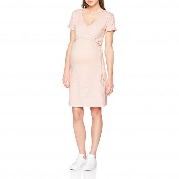 MAMALICIOUS Mlmiram S/s Jersey Abk. Dress B, Vestido para Mujer, Multicolor