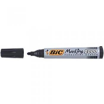 BIC 153391 - Marcador permanente, punta redonda, color negro