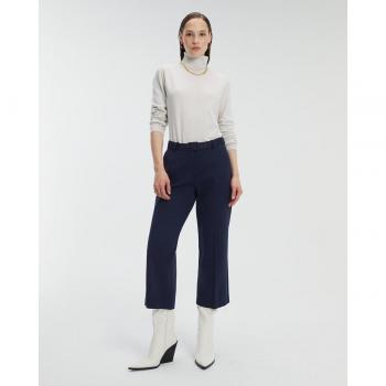 Pantalón culotte de mujer en punto roma con cinturón Andam