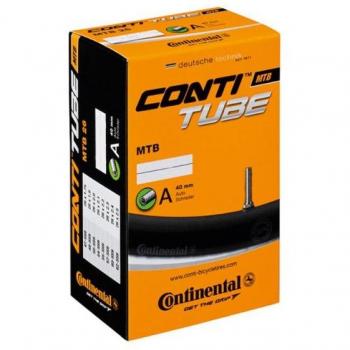 Cámara de bicicleta Continental Light 42 mm Negro, tipo MTB, ancho 275 FV