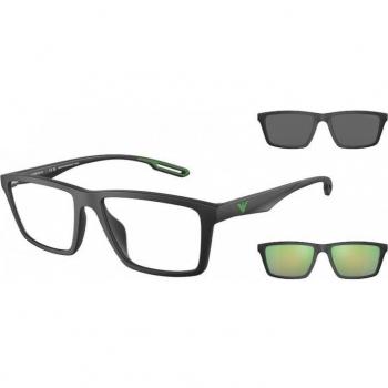 Emporio Armani EA4189U 50011W Man Square Matte Black Sunglasses