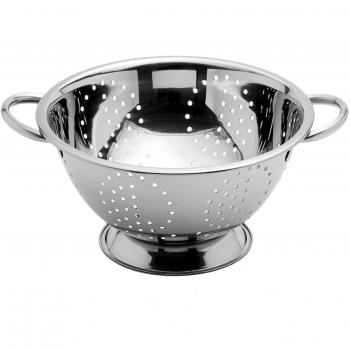 Space Home - Escurridor de Cocina con Pie - Acero Inoxidable - Ø 28 cm