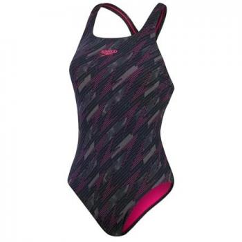 Bañador Speedo Hyperboom Allover Medalist mujer negro, talla 44